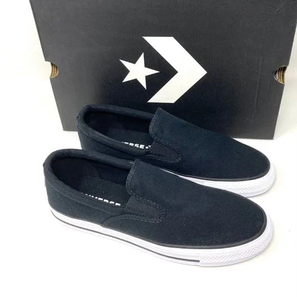 Converse Womens 167941F CT All Star Double Gore Slip On Black Canvas Low Sneaker - Picture 7 of 10